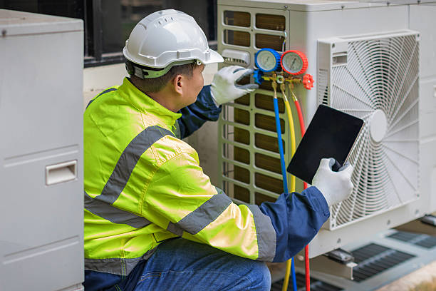 Professional Hvac technician working in Layton, UT